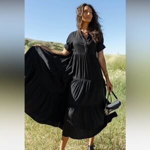 Bohme | Amanda Tiered Maxi Dress